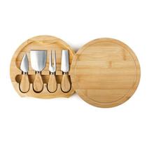 TABLA PARA QUESOS PROMOCIONALES DE BAMBU CAOBA