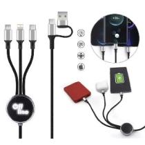 CABLES CONECTORES DE CARGA USB PROMOCIONALES RAYO