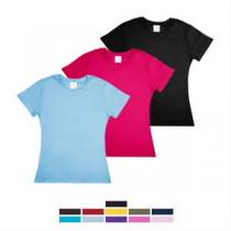 PLAYERA PROMOCIONAL DAMA COLORES 100% ALGODON MINIMO 100 PZAS.