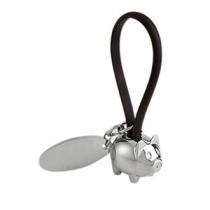 LLAVEROS PROMOCIONALES PUERQUITO CON PLACA