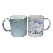 TAZA PROMOCIONAL PARA SUBLIMAR PLATEADO ARGEL 11 oz