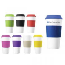 TERMO DE PLÁSTICO PROMOCIONAL CON CINTILLA DE COLOR MUG 500 ML